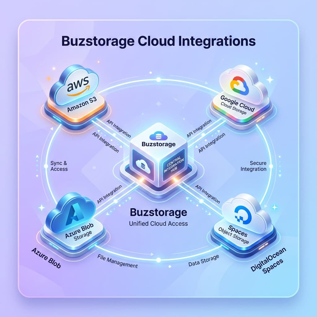 Buzstorage Cloud Storage Integrations Architecture